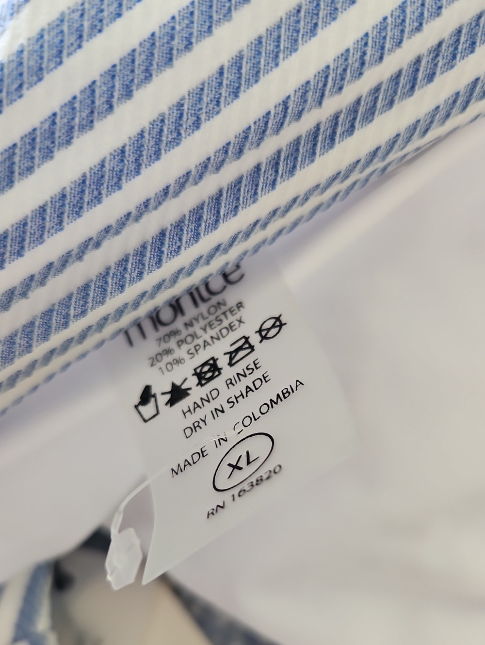 Montce Blue and White Striped Bikini Set - Picture 11 of 11